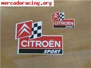 Pegatinas citroen sport originales de 12x9 y 6x5 cm. 5 euros