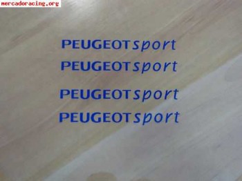 Pegatinas peugeot sport de 10cm 3 euros la pareja. euros.muc
