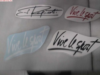 Pegatinas firma ragnotti renault originales de 15 y 10 cm.3 