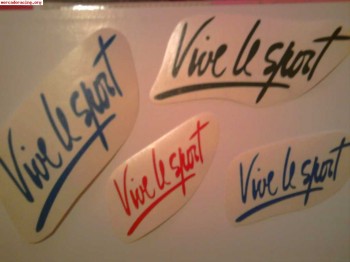 Pegatinas vive le sport y ragnotti renault originales de 15 