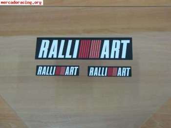 Pegatinas ralliart mitsubishi originales 5 e