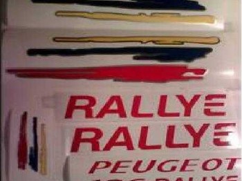 Pegatinas 106 rallye fase ii kit completo originales 50 e 