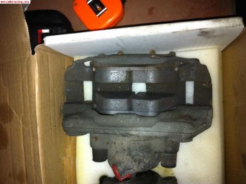 Pinzas y dsicos de serie y pastillas galfer racing m3 e36