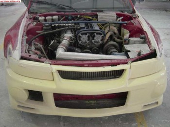 Mitsubischi evo 6 :piezas em ibra para  rally