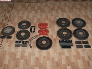 Kit de frenos tras y del de 4 pistones para saxo 106 ect