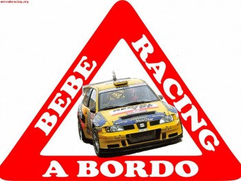 Pegatinas bebe a bordo racing varios tipos 5 e