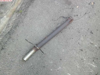 Escape citroen ax,106 o saxo artesanal con boca de acero ino