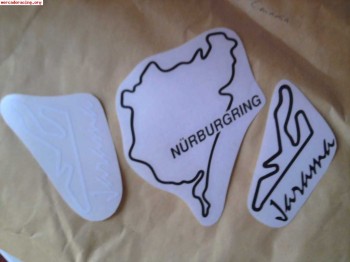 Pegatinas de circuitos,nurburgring,jarama,catalunya.....3 y 