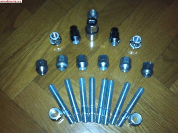 Espárragos y tuercas cónicas 12 x 125