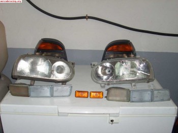 Conjunto de faros delanteros y traseros para vw golf 3