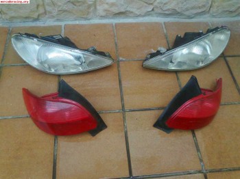 Faros de peugeot 206, delanteros y traseros 50 euros