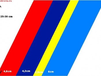 Pegatinas de 205 rallye para calandra 7 euros