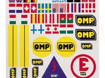 Pegatinas de rallyes extincion,cortacorrientes,omp,banderas.