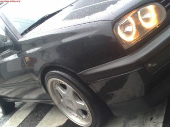 Bifaros angel eyes negros volkswagen golf 3 iii 