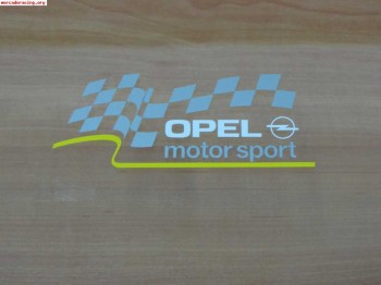 Opel motorsport bandera y pegatinas