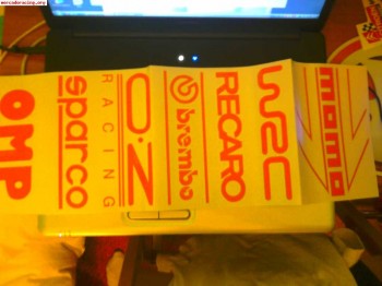 Pegatinas para laterales de puertas racing  pegatinas para l