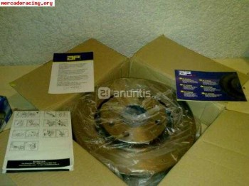 Discos lisos ap racing 266mm y pastillas necto alta prestaci