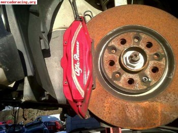 Pinzas brenbo 4 pistones de alfa romeo