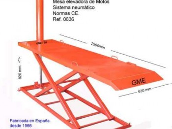 Elevador motos y piezas psa