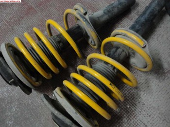 Muelles selex -3cm y amortiguadores para peugeot 206
