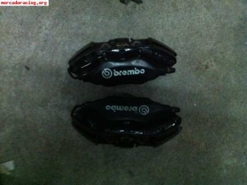 Pinzas brembo 4 pistones con pastillas carbono lorraine rc6