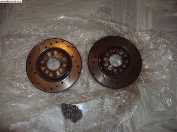 Vendo discos de freno rayados y perforados ebc para vw 4x100