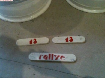 Se venden anagramas originales de peugeot 205 rallye