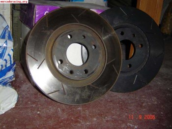 Discos de freno galfer rallados 283mm psa