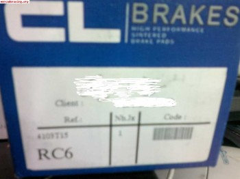 Pastillas nuevas para 206 o similar 4103t15-rc6-41 