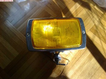 Pareja faros cuadrados en amarillo