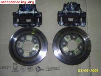 Pinzas y discos perforados 106 rally o 205 rally