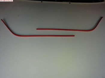 Tiras rojas parachoques renault5 gtt 