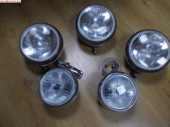 Cambio faros de rally por material de 205