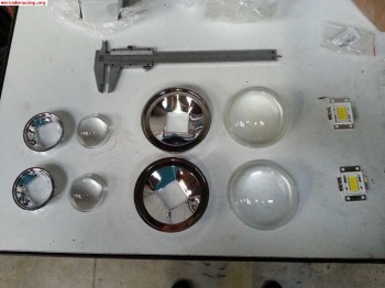 Leds y opticas de cristal para montar parrilla o faros auxil