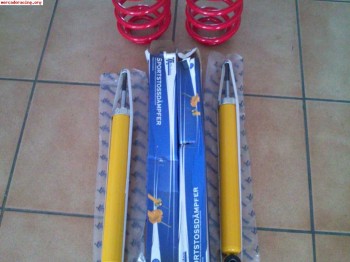 Amortiguadores y muelles traseros ta technix para bmw e36 y 