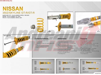 Amortiguadores ohlins para nissan