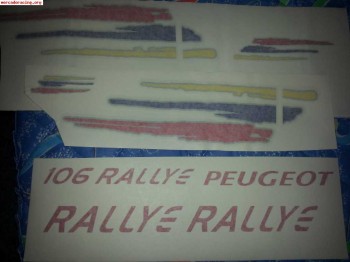 Pegatinas 106 rallye 1.6