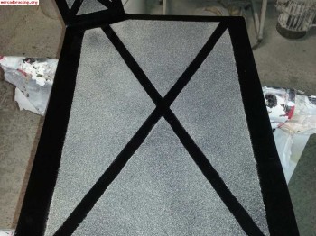 Alfombrilla con reposapies en fibra