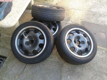 Llantas 205 gti antracita con aro pulido