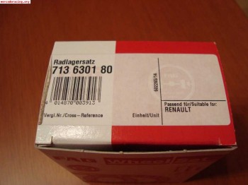 Rodamientos delanteros clio williams / 16v