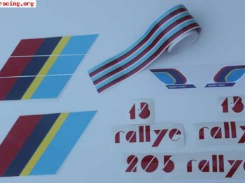 Pegatinas 205 rallye 1.3