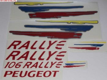 Pegatinas peugeot 106 rallye