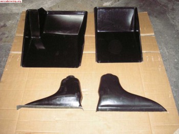 Vendo reposapies de fibra,campana admision y panel salpicade