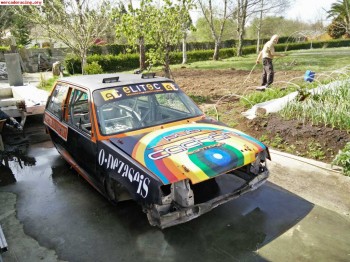 Carroceria de renault 5 gt turbo con barras soldadas