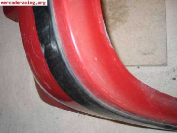 Paragolpes trasero gtt f2 rojo