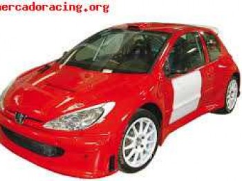 Vendo capot y porton trasero de fibra para 206,,sin strenar