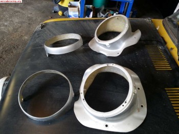 Cuneteros de fibra de peugeot 106 de la copa originales