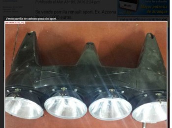 Parrilla de faros de xenón oficial renault sport