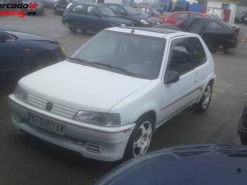 Moqueta roja y cintos 106 rallye 1.3