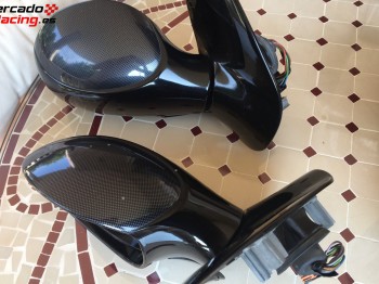 Retrovisores carbono eléctricos y abatibles peugeot 206 rc